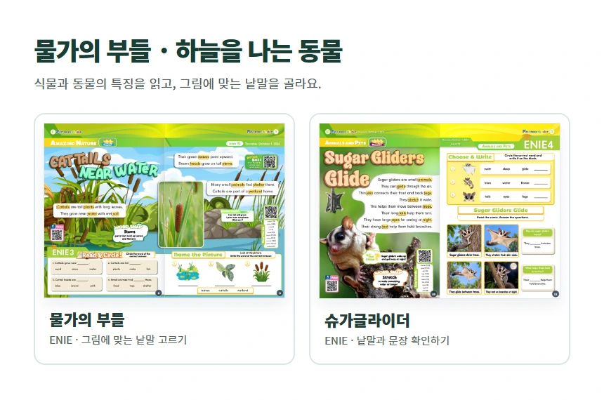 물가의 부들 · 하늘을 나는 동물