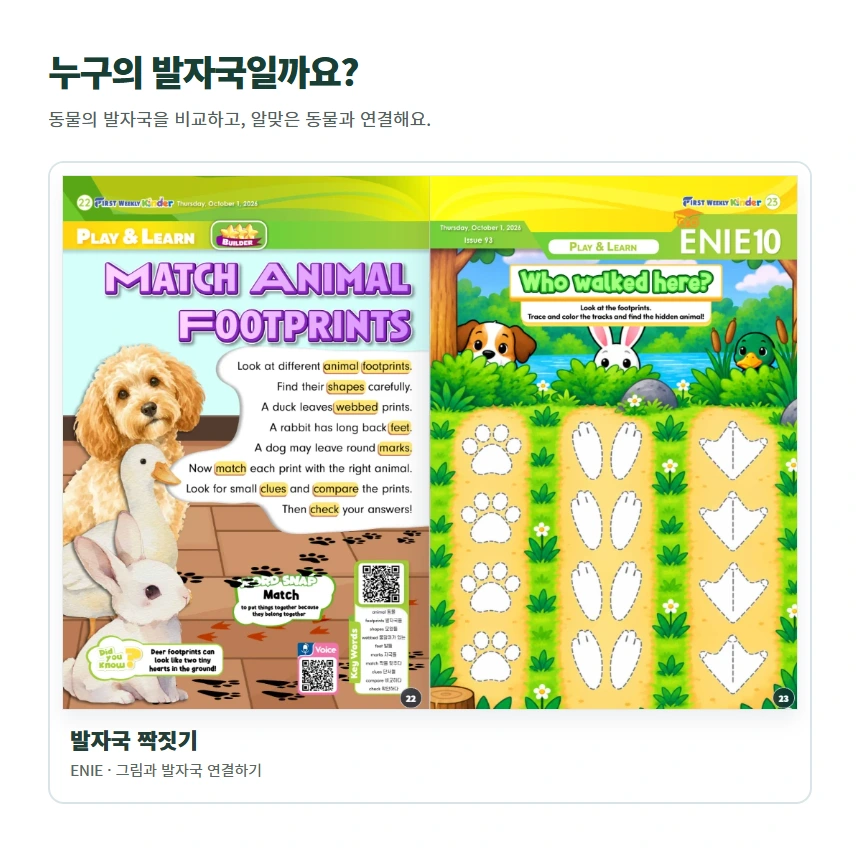 누구의 발자국일까요?