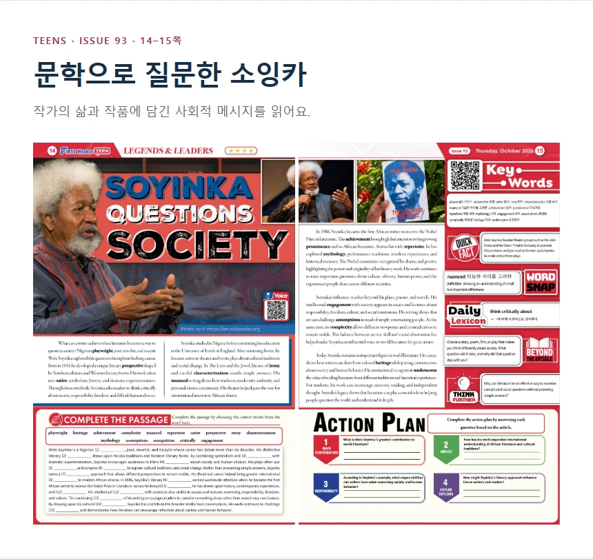 문학으로 질문한 소잉카